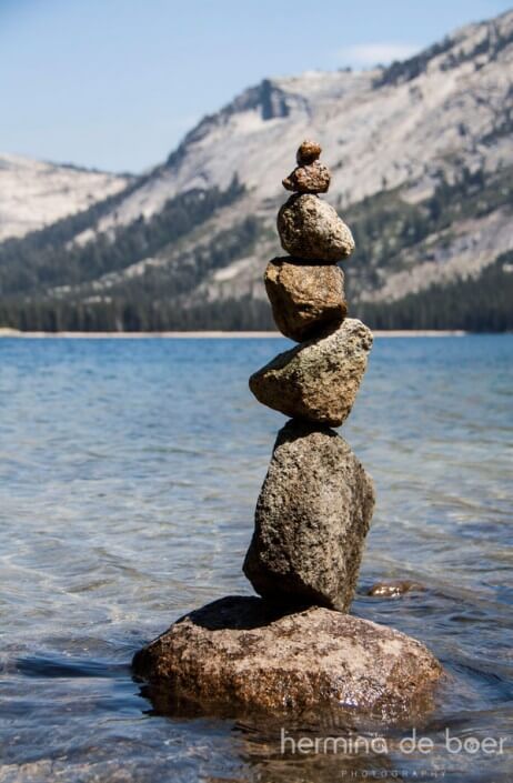 Balanced Stones, Tenaya Lake, Tioga Pass