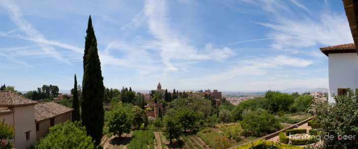 Panorama Alhambra, Granada, Spain